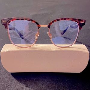 American Eagle Outfitters Blue Light Brown Tortoise Accessory Frame Glas…